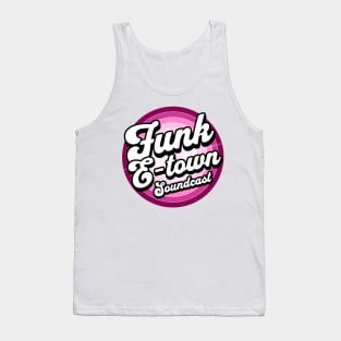 FUNK E-TOWN SOUNDCAST  - Staged Gradient Logo (Pink) Tank Top